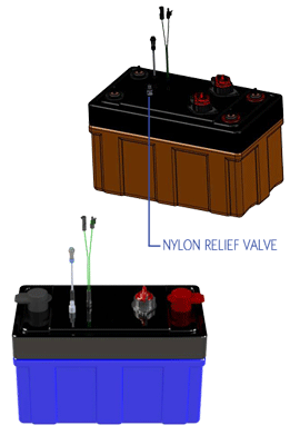 nylon relief valve in application