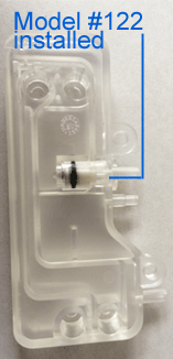 side seal valve installed in medical aspirator device