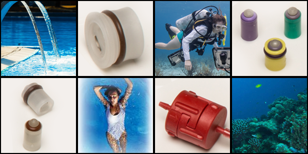 check / pressure relief valves for chlorine or saltwater applications